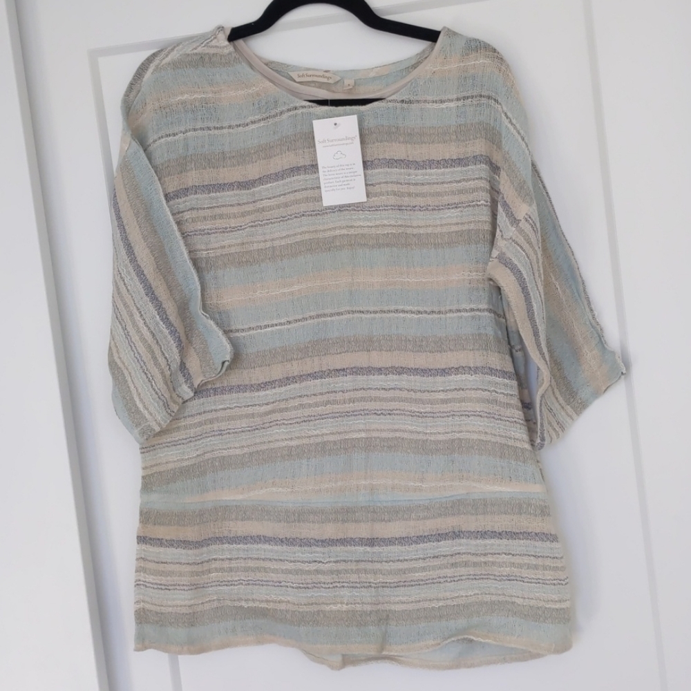 NWT Soft surroundings striped blouse